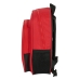 Школьный рюкзак Sevilla Fútbol Club Чёрный Красный 28 x 34 x 10 cm