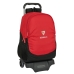 Школьный рюкзак с колесиками Sevilla Fútbol Club Чёрный Красный 32 x 44 x 16 cm