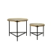 Set of 2 tables DKD Home Decor Musta (Kunnostetut Tuotteet B)