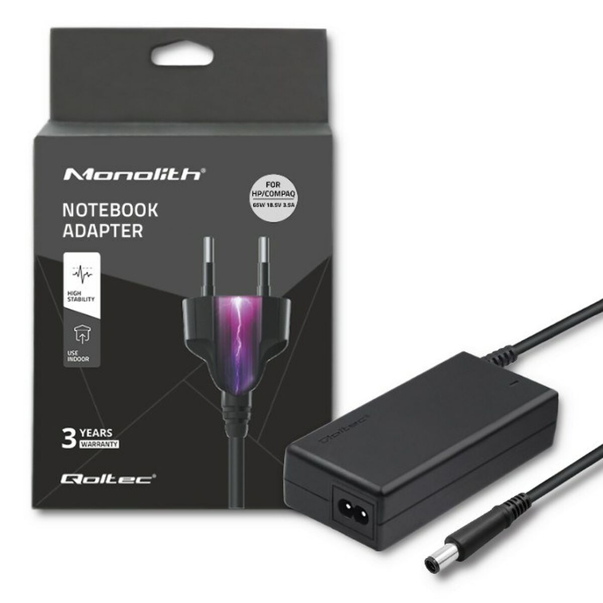 Laptop-oplader Qoltec 50086