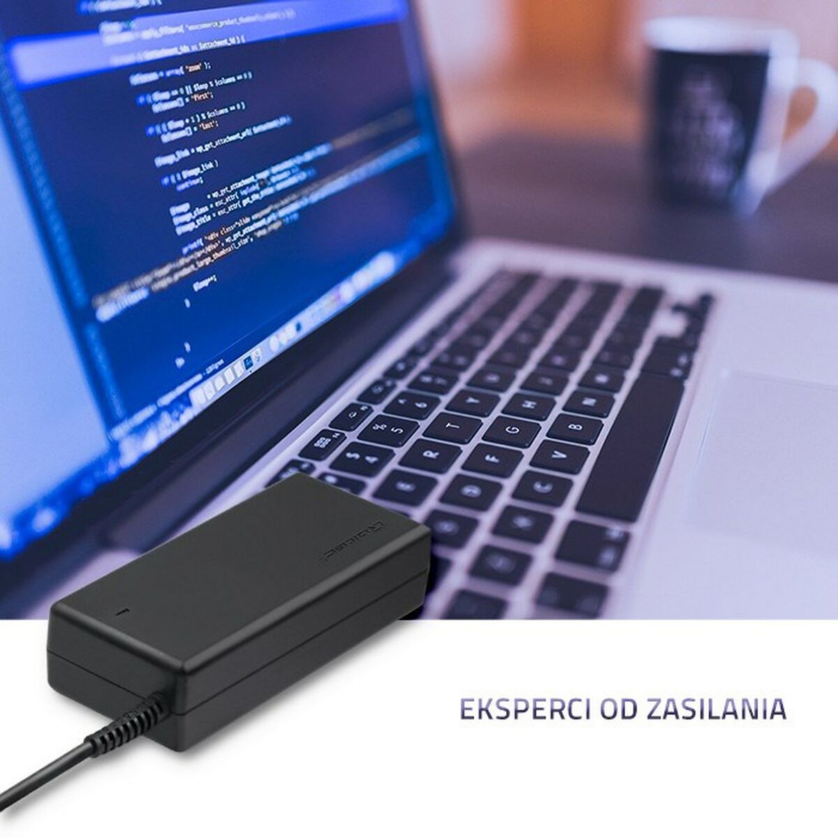 Laptop-oplader Qoltec 50086