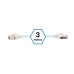 FTP Category 7 Rigid Network Cable iggual IGG318645 White 3 m