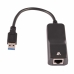 Adattatore Ethernet con USB V7 CBLUSB3RJ-1E         Nero