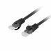 Cablu de Rețea Rigid UTP Categoria 6 Lanberg PCU6-10CU-0200-BK