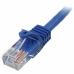 Kabel Sieciowy Sztywny UTP Kategoria 6 Startech 45PAT3MBL 3 m Niebieski