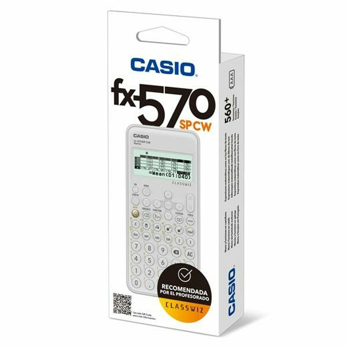 vitenskapelig kalkulator Casio Hvit