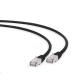 FTP категория 6 твърд мрежови кабел GEMBIRD PP6A-LSZHCU-BK-1M Черен 1 m