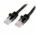 Kabel Sieciowy Sztywny UTP Kategoria 6 Startech 45PAT5MBK Czarny 5 m