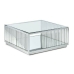 Konferenční stolek DKD Home Decor Transparentní Stříbřitý Ocel Zrcadlo 100 x 100 x 45 cm