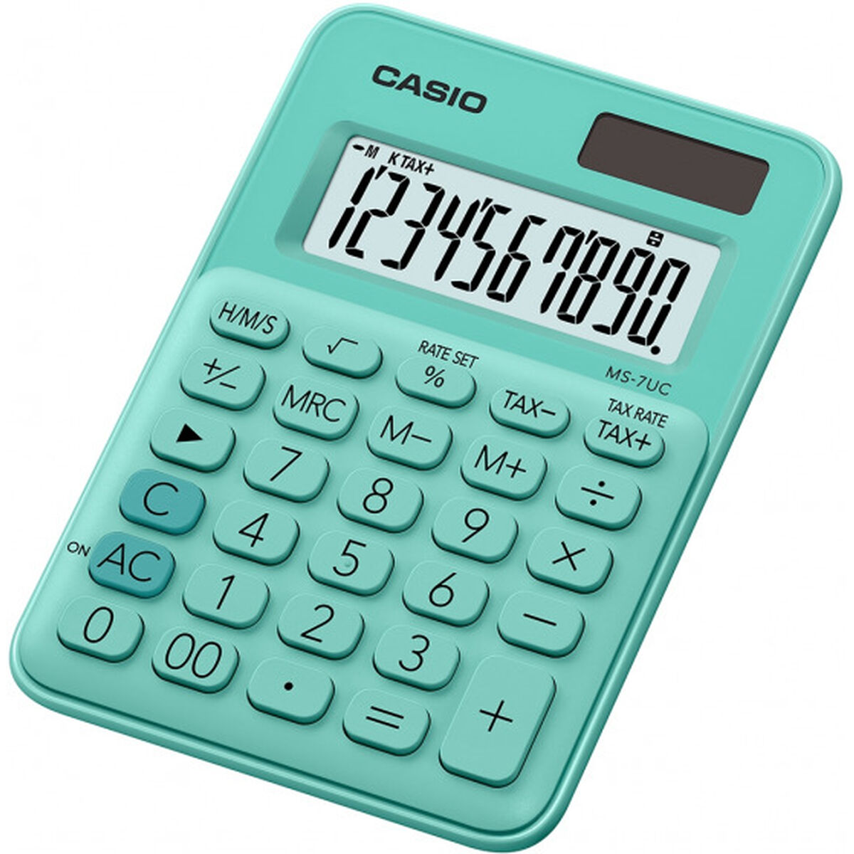Rekenmachine Casio MS-7UC-GN Groen Plastic