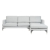 Chaise poilsio sofa DKD Home Decor Šviesiai pilka Metalinis 250 x 160 x 85 cm