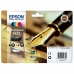 Kompatibilní Inkoustová Kazeta Epson T16XL Černý Azurová Purpurová Žlutý
