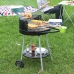 Coal Barbecue with Wheels Grill Black Ø 51 cm