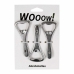 Bottle opener Wooow Silver Set 3 Pieces (36 Units)