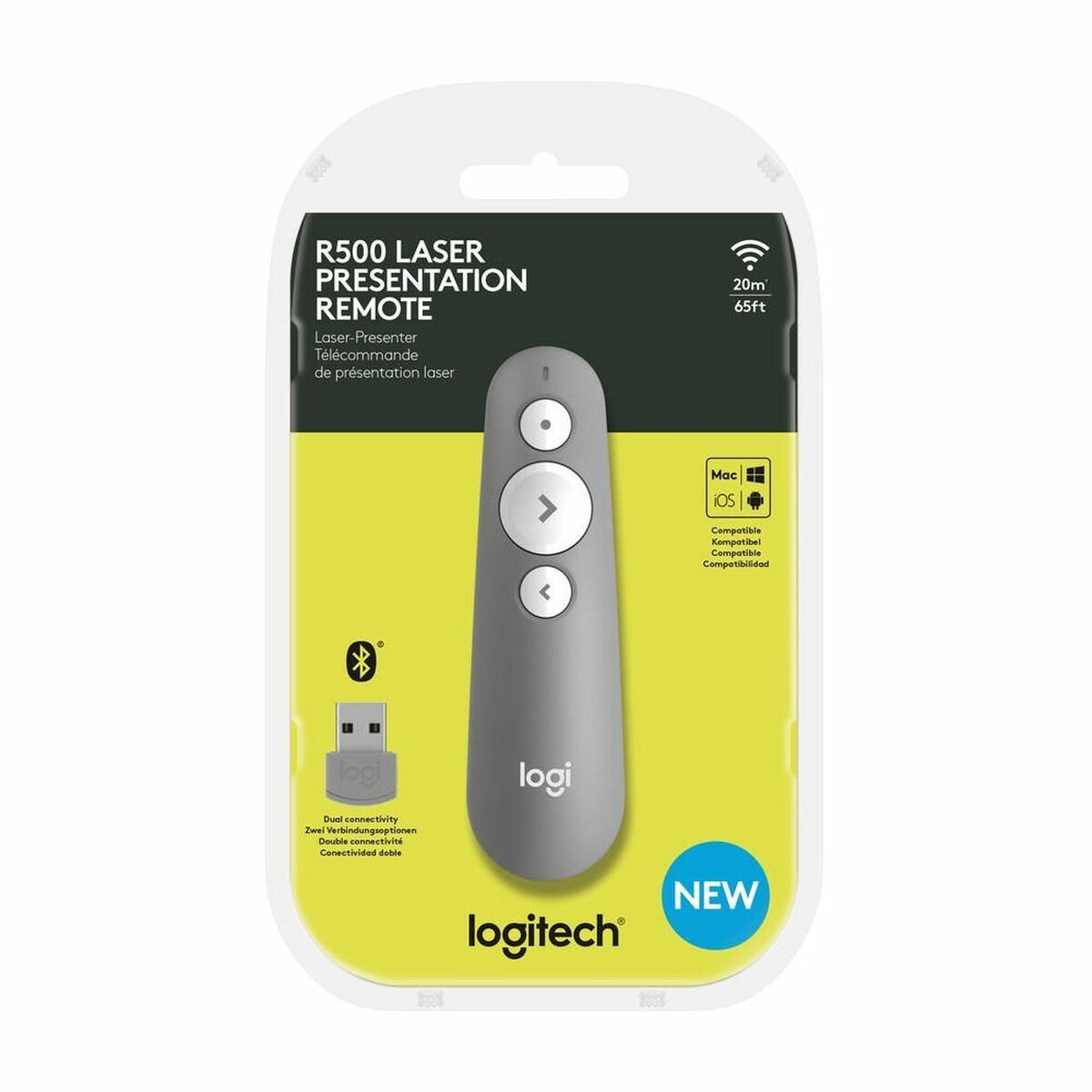 Laserpegepen Logitech R500S Grå