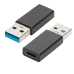 USB-C til USB-Adapter Ewent EW9650 Svart