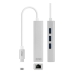 USB 3.0 Gigabit Ethernet adapter NANOCABLE 10.03.0404 Sølvfarvet