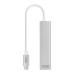 Konvertor USB 3.0 na Gigabit Ethernet NANOCABLE 10.03.0404 Stříbřitý