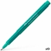 Felt-tip pens Faber-Castell Broadpen Document Turquoise (10 Units)