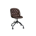 Office Chair DKD Home Decor 47,5 x 57,5 x 83 cm Dark brown polypropylene