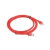Kabel Sieciowy Sztywny UTP Kategoria 6 Lanberg Czerwony