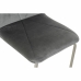 Трапезен стол DKD Home Decor Сив Метал полиестер (44 x 46 x 90 cm)