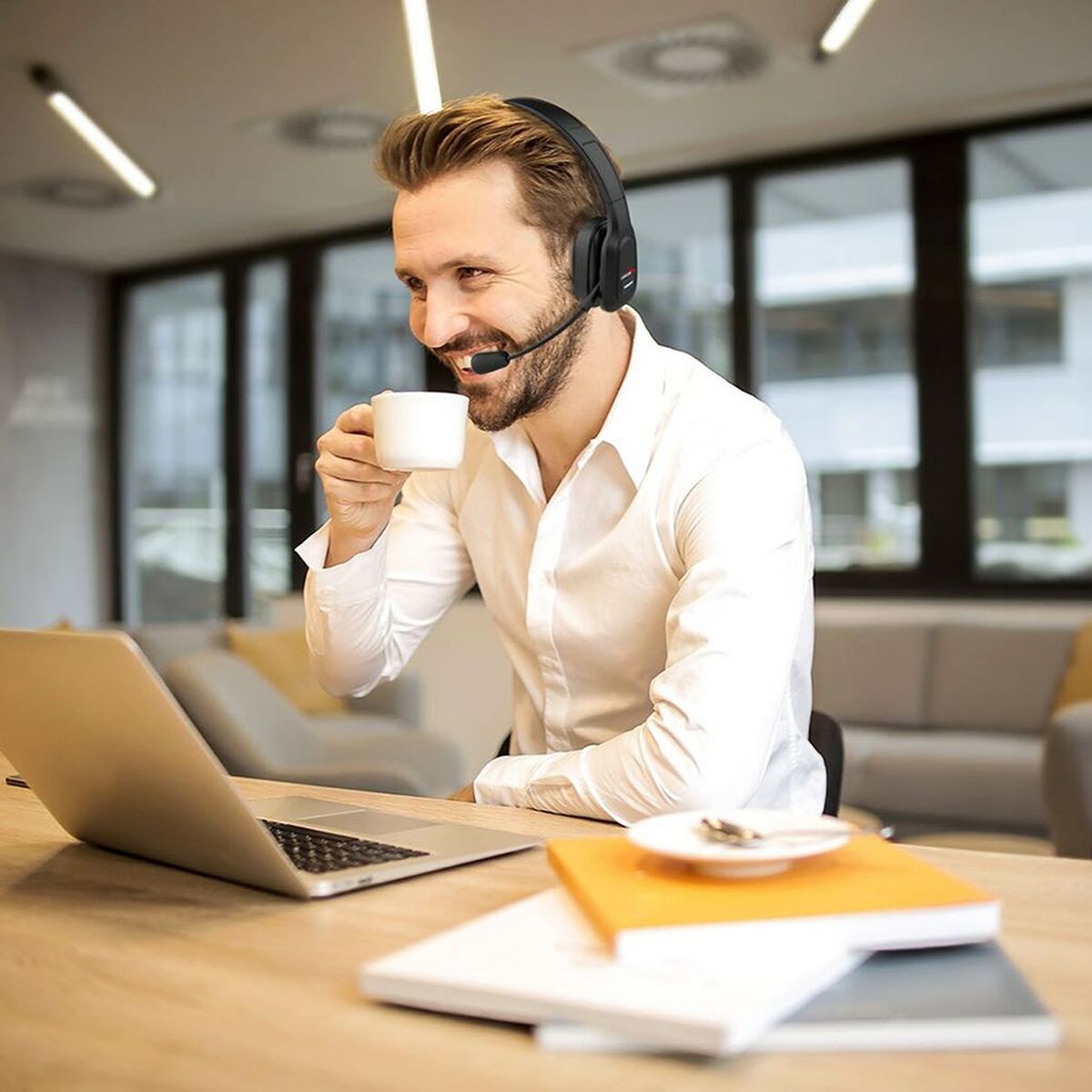 Headset met Bluetooth en microfoon AudioCore AC864