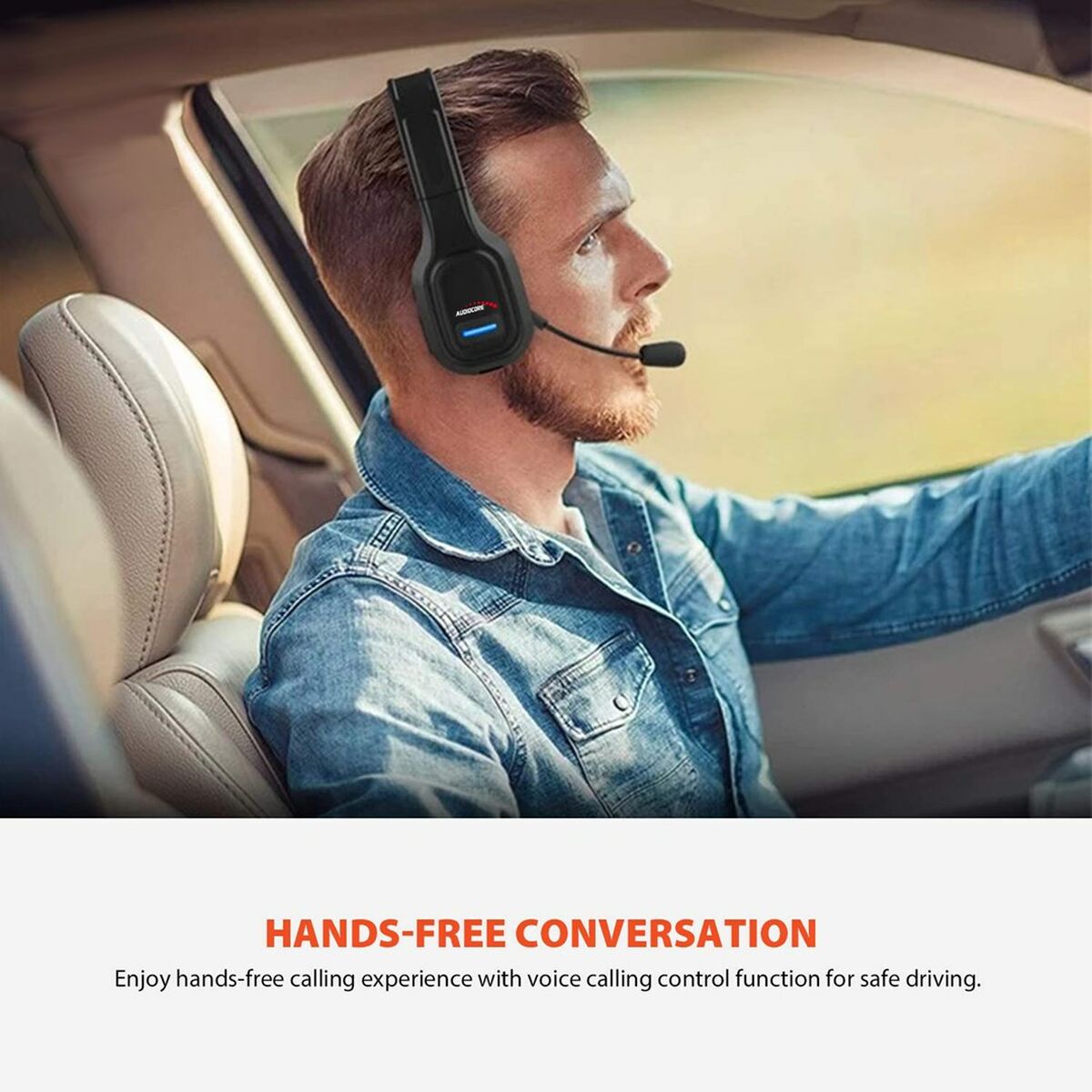 Headset met Bluetooth en microfoon AudioCore AC864