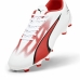 Chaussures de Football pour Adultes Puma Ultra Play FG/AG Blanc Rouge