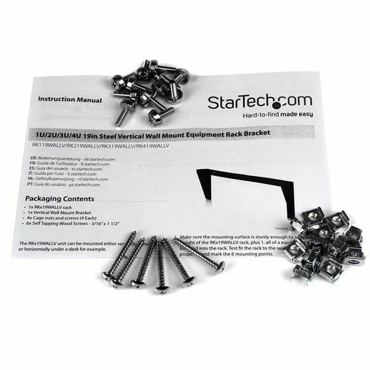 Support PC Startech RK419WALLV