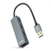 Hub USB 4 Puertos NANOCABLE 10.16.4402 USB 3.0 Gris