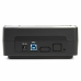 Hub USB Startech SATDOCKU3S Noir