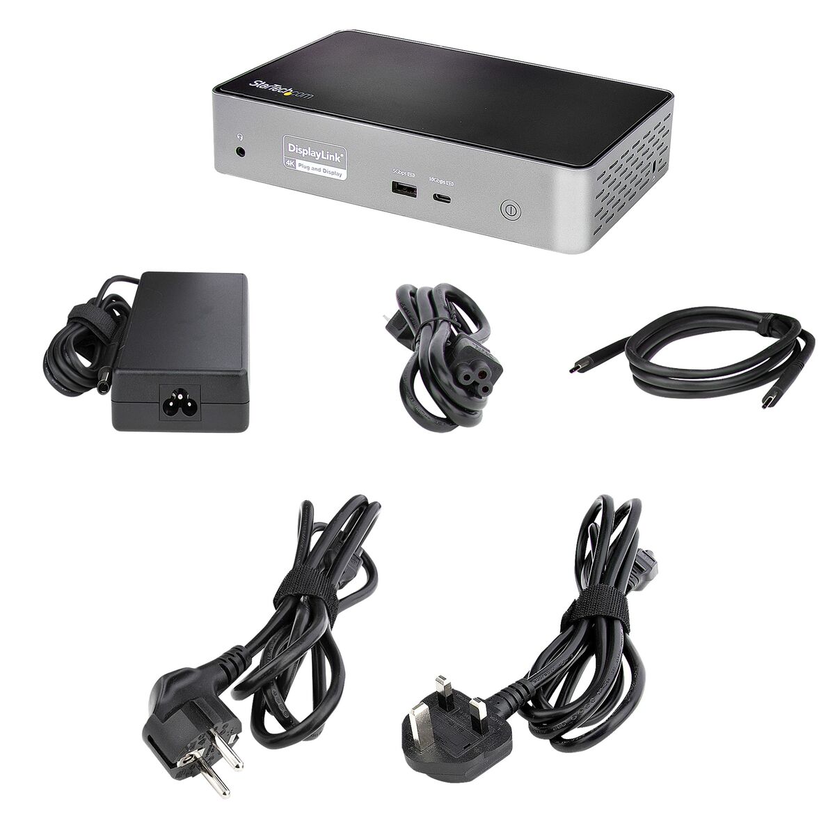 Dockstation Startech DK31C4DPPDUE Grau 100 W