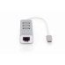 Hub USB Digitus Grau Silberfarben Aluminium