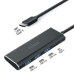 USB-jaotur Nilox NXHUBUSBC03 Must