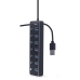 USB Hub GEMBIRD UHB-U3P7P-01 Black