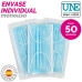 Box of hygienic masks SensiKare 50 Onderdelen (12 Stuks)