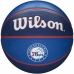 Баскетбольный мяч Wilson NBA Tribute Philadelphia Синий Один размер