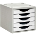 Модулен Шкаф за Документи Archivo 2000 ArchivoTec Serie 4000 5 чекмеджета Din A4 Бял Пай 34 x 27 x 26 cm