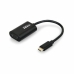 USB C–VGA Adapter Port Designs 900125 Fekete