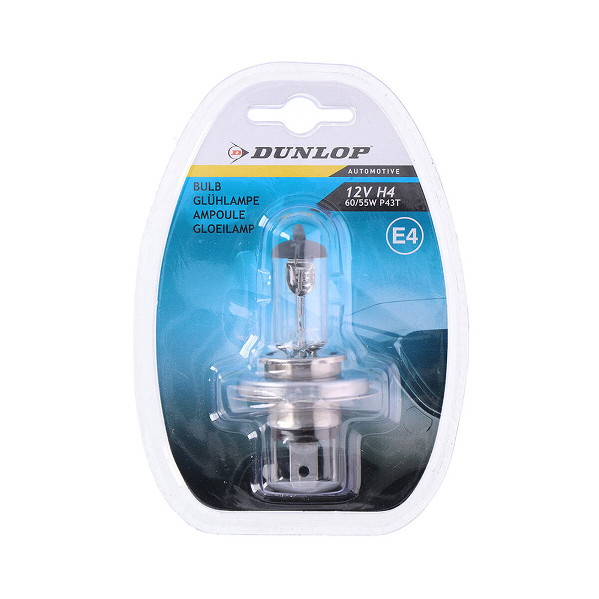Hehkulamppu H4 E4 Dunlop