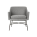 Кресло DKD Home Decor Чёрный Светло-серый Металл 66 x 62 x 76,5 cm