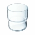 Klaaside komplekt Arcoroc Log Läbipaistev Klaas 220 ml 6 Tükid, osad