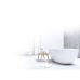Balança digital para casa de banho Terraillon Tsquare Branco Vidro
