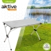 Sammenklappeligt bord Aktive Sølvfarvet Aluminium 110 x 70 x 70 cm (4 enheder)