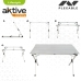 Sklopivi stol Aktive Srebrna Aluminij 110 x 70 x 70 cm (4 kom.)