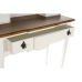 Desk DKD Home Decor White Brown Paolownia wood (90 x 40 x 101 cm)