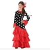 Costume for Adults Flamenca Black Red Spain