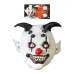 Mask Halloween Olycksbringande clown Vit
