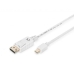 DisplayPort Cable Digitus by Assmann AK-340102-030-W White 3 m
